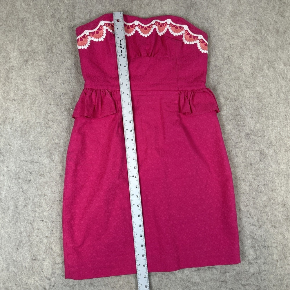 Lilly Pulitzer Womens Maybell Strapless Mini Dress Azalea Pink Size 2 Feminine - Picture 4 of 9